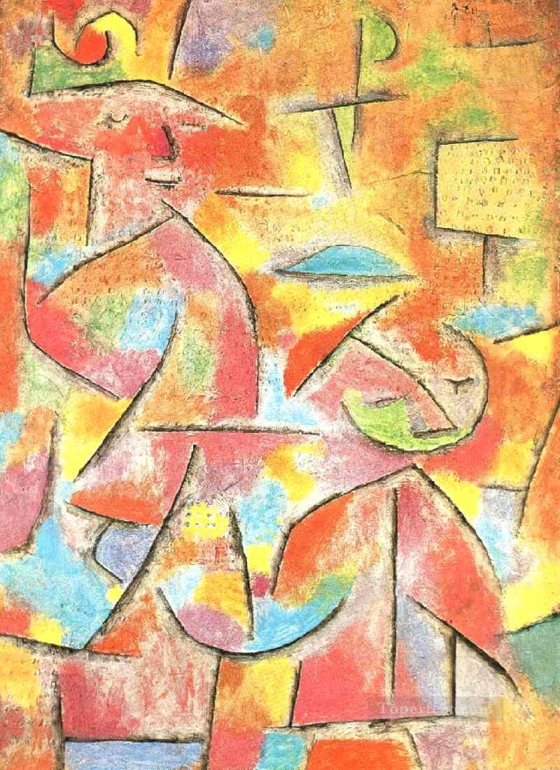 Child and aunt Paul Klee Oil Paintings